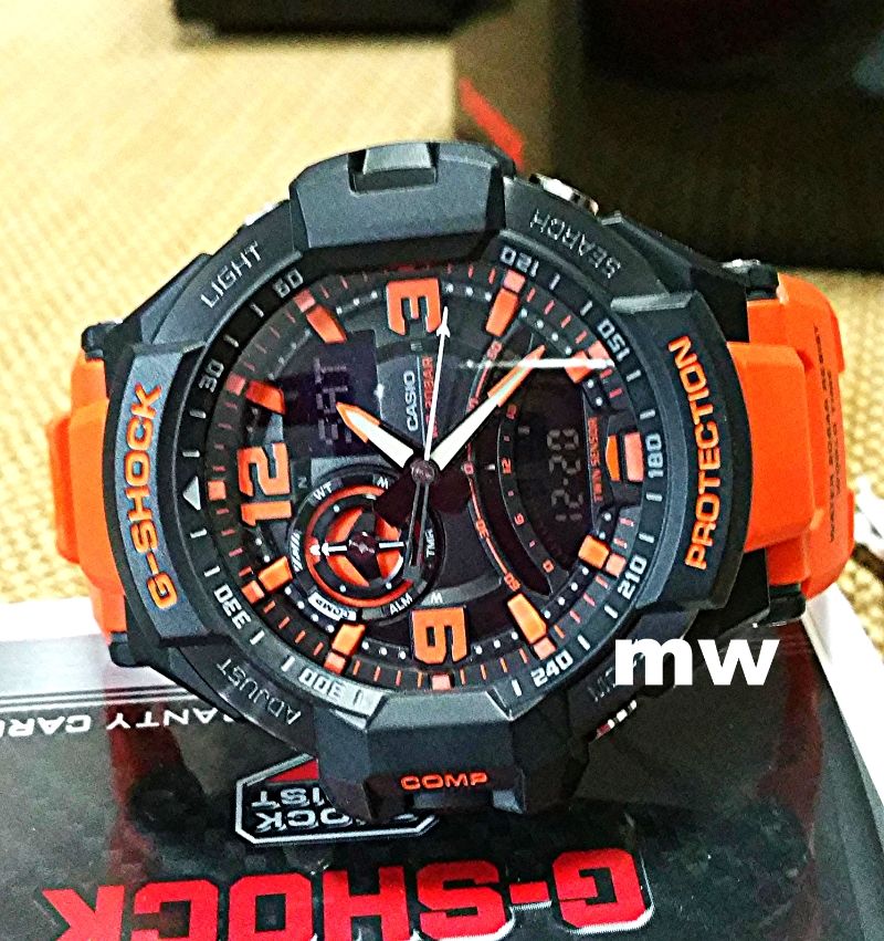 casio blue analog watch