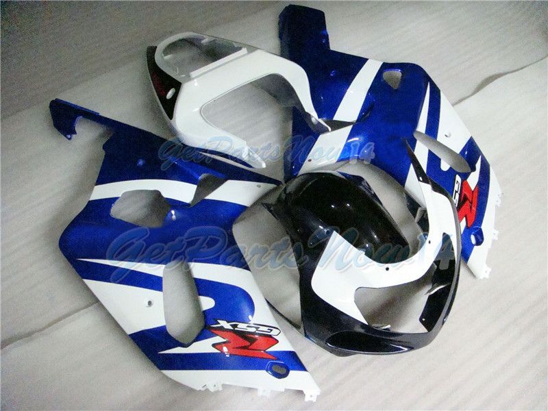 Fit for Suzuki 20012003 GSXR 600 750 K1 Injection Blue White Fairing