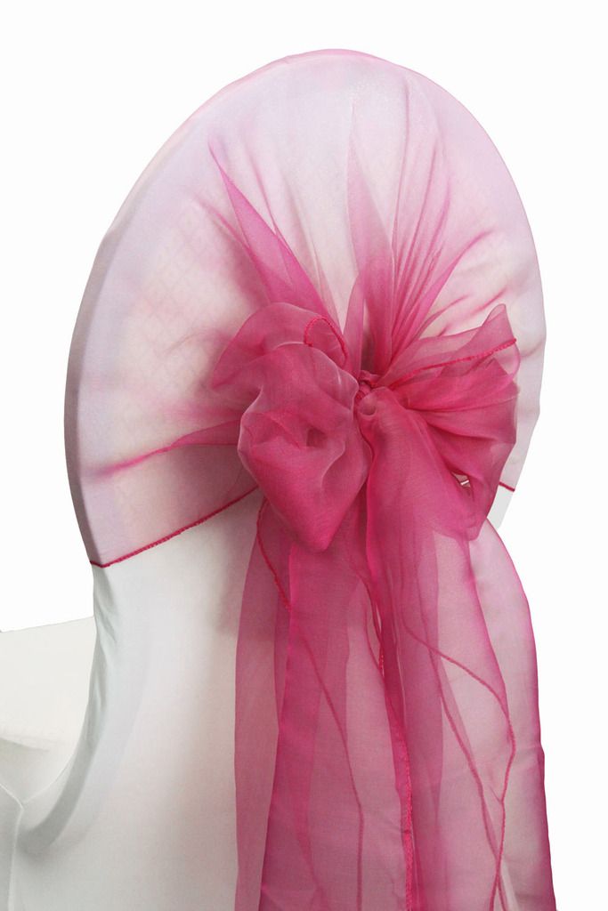 150 PCS Organza hoods sashes organza wraps bow for wedding chair cover
