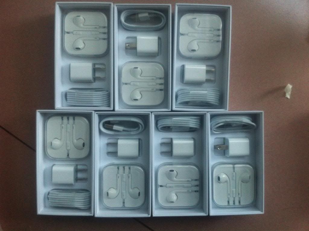 Sạc + cáp + Tai nghe iphone 5s zin theo máy giá tốt nhất!!!!