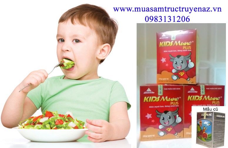 Kidsmune new giúp trẻ ăn ngon miệng, hấp thu dinh dưỡng phát triển chiều cao