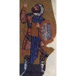 Byzantine Mosaic depicting the soldier, Longinus, in the Nea Moni Church, Chios, Greece, c.1050AD