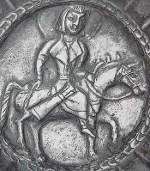 Cup with horseman, Khwarezm, c. 7th to beginning of the 8th Century, Hermitage Museum, St. Petersburg