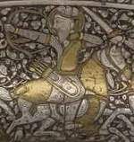 Baptistere de Saint Louis: figures inside the rim