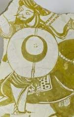 Fragment of a Fatimid Bowl Depicting a Mounted Warrior, 11th century